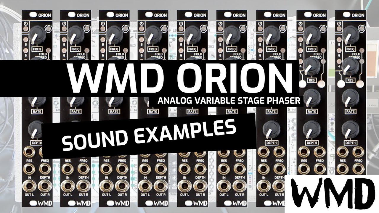 WMD Orion Eurorack Phaser Module - Sound Examples, NO TALKING