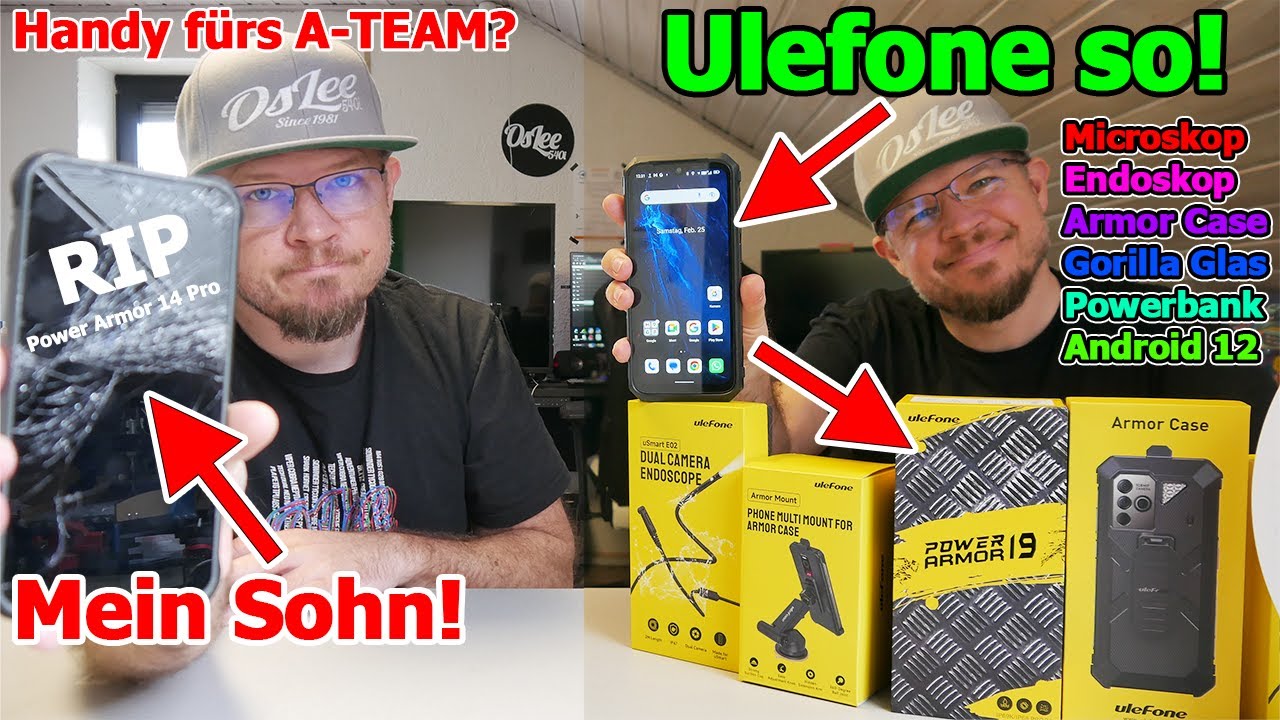 Ulefon Power Armor 19 Pro und viel Spielzeug | Microskop, Endoskop, Gorilla Glas