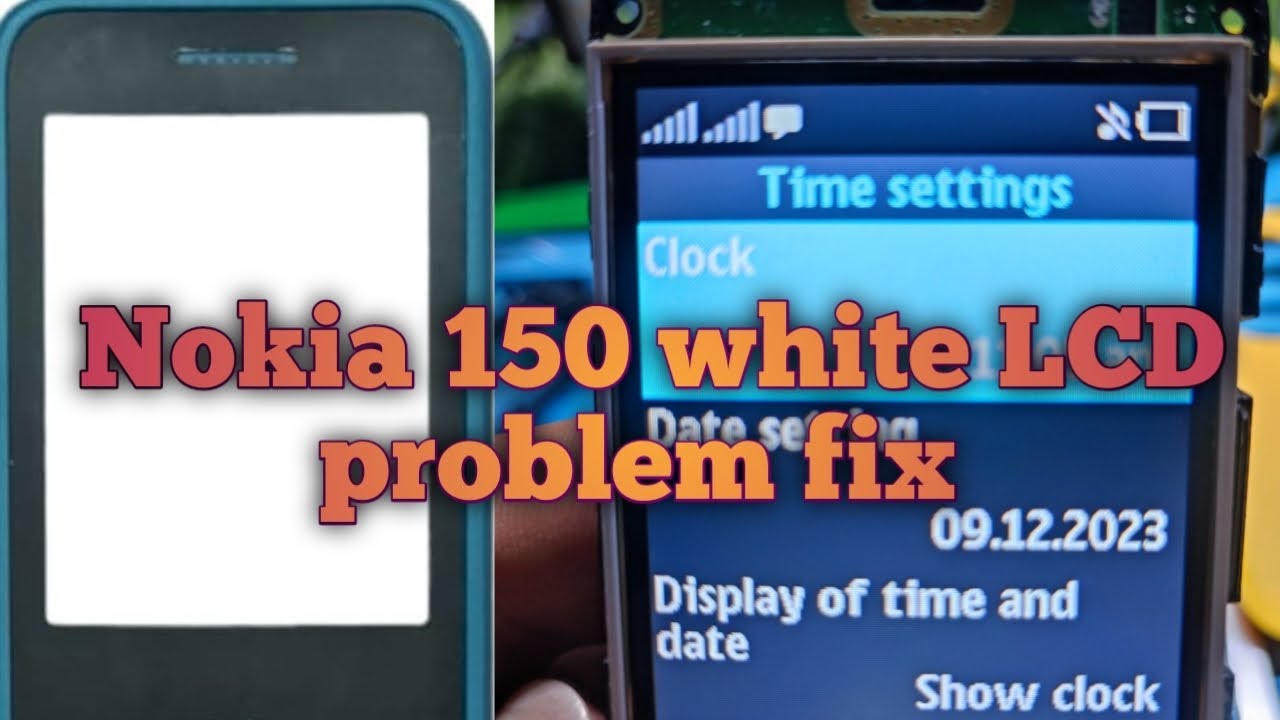 Nokia 150 TA 1235 LCD White Problem Without LCD Change Problem solved with in Seconds #Gsmmutlab#lcd