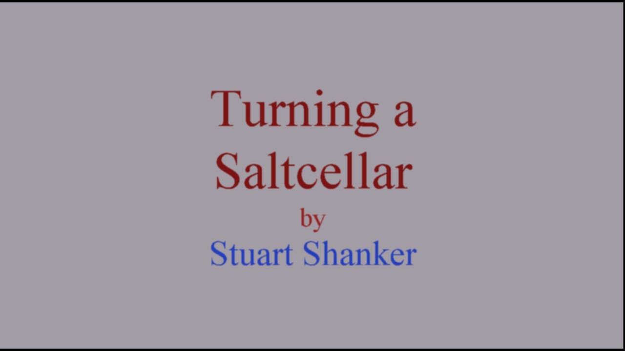 Turning a Saltcellar by Stuart Shanker