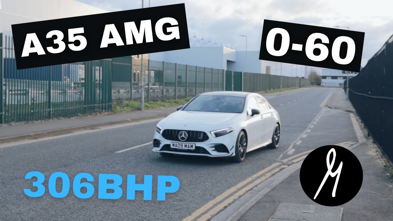 A35 AMG SEDAN 306bhp Launch Control/Race Start, 0-60 Time, Exhaust Sounds, POV Drive