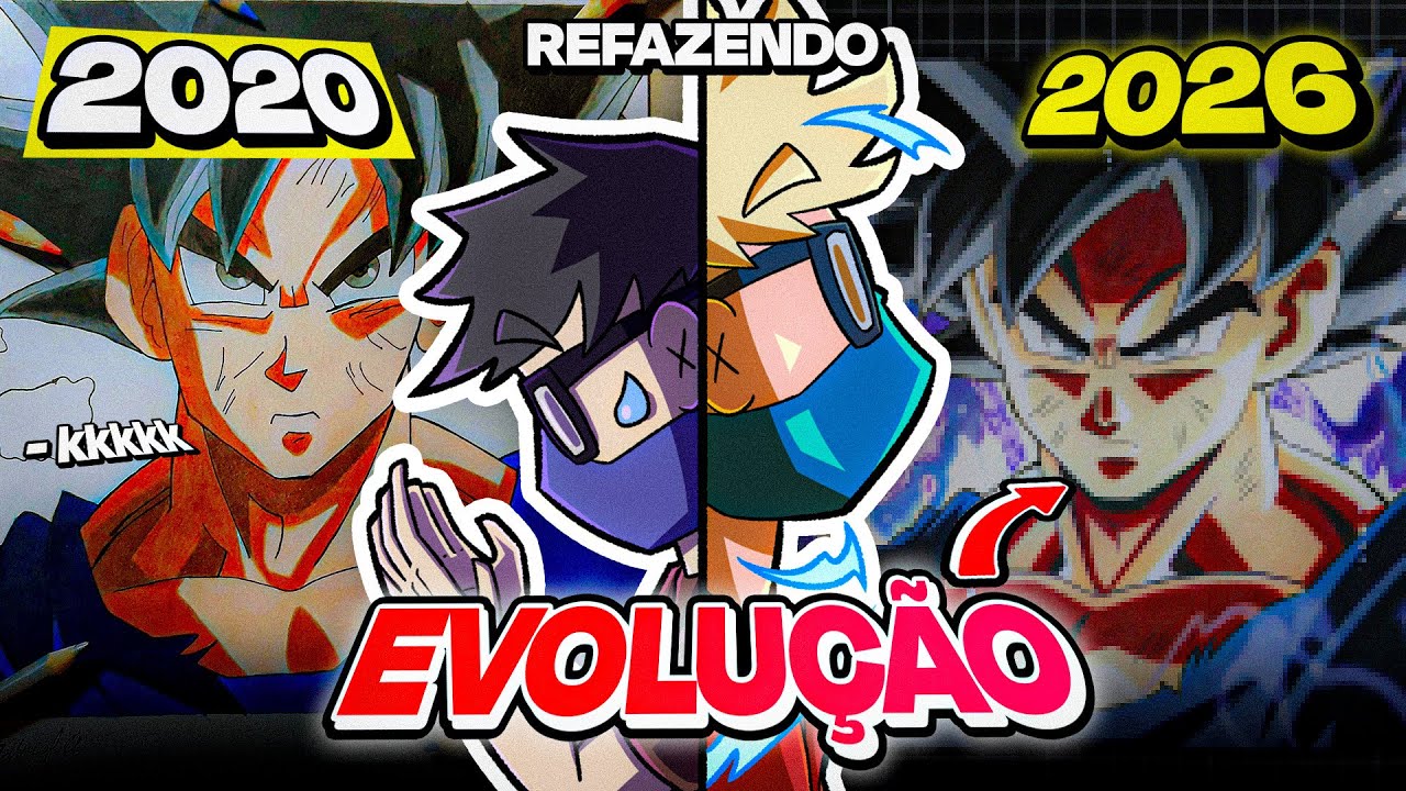 REFIZ um DESENHO de 6 ANOS ATRÁS SÓ PRA VER MINHA EVOLUÇÃO!