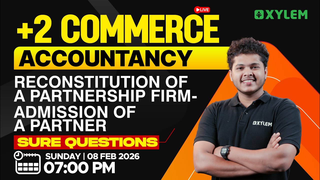 Plus Two Commerce Model Exam - Accountancy | Sure Questions | Xylem Plus Two Commerce