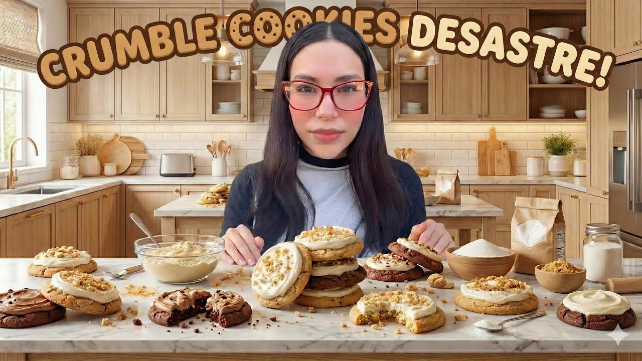 Experimentando con las crumble cookies (sale mal)  