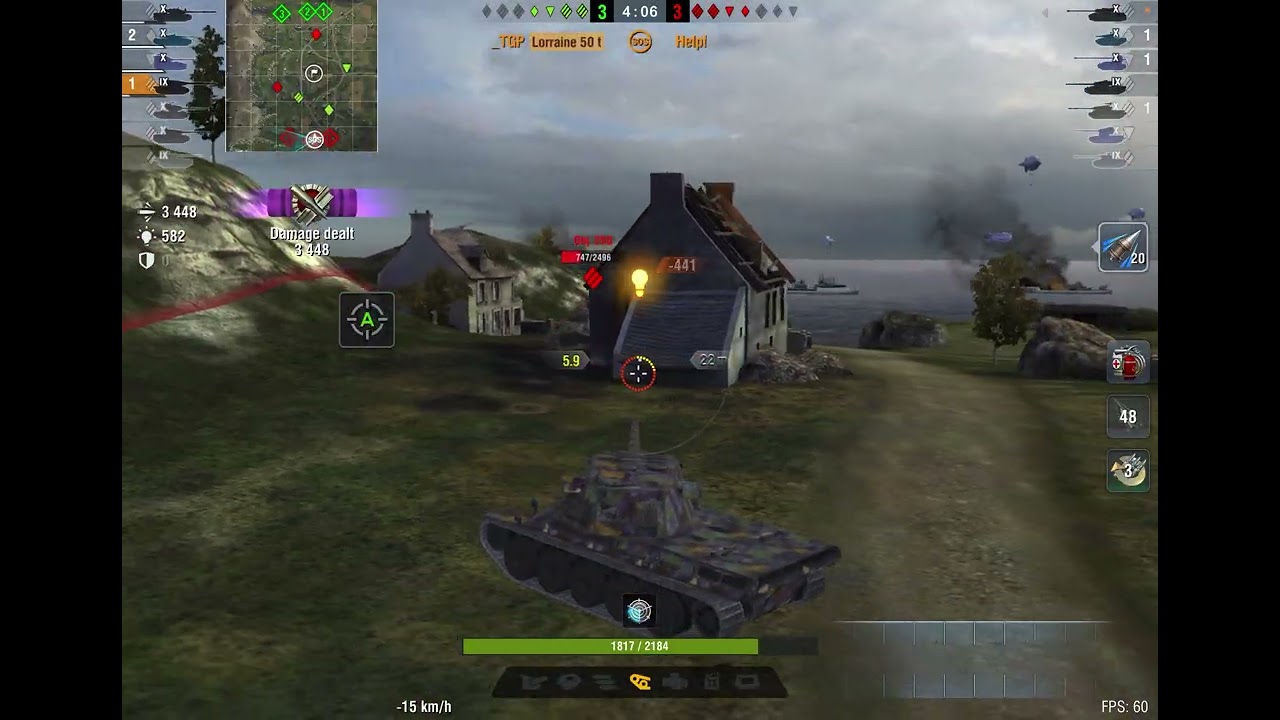 WOTB : Lorraine 50 t Mastery Ace Gameplay 5200+ DMG