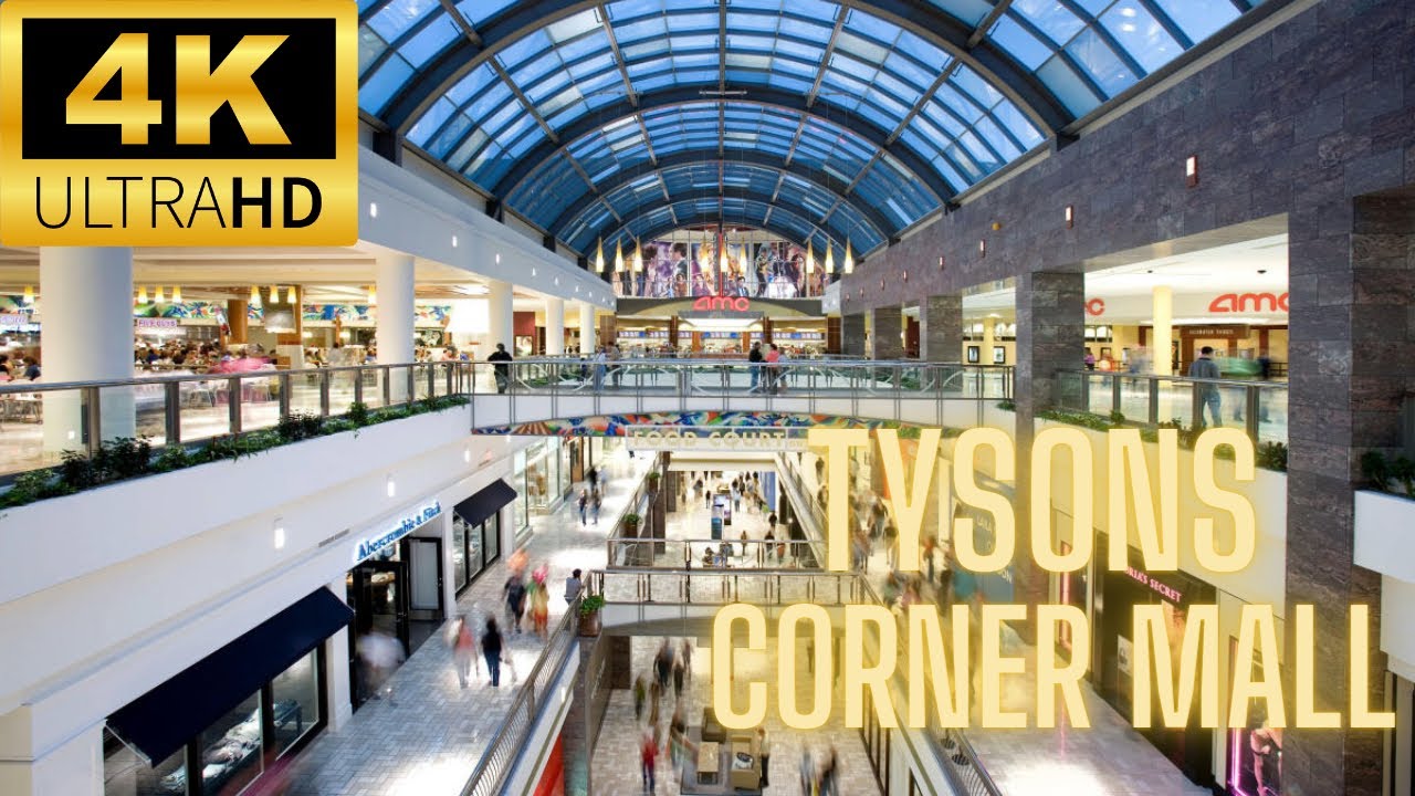 TYSONS CORNER CENTER VA | 4K WALKING TOUR | Christmas Lights