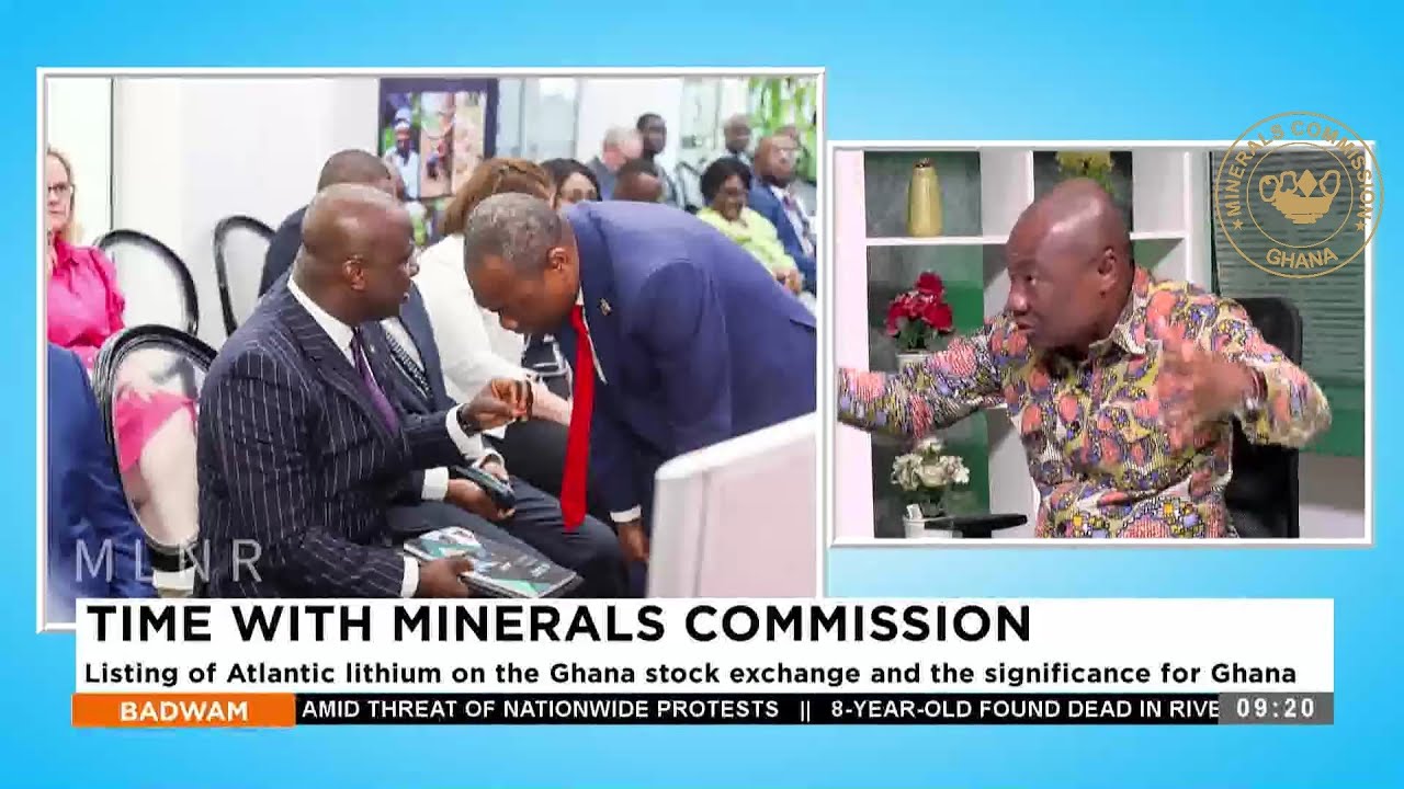 Atlantic Lithium Limited listing on the Ghana Stock Exchange  - ADOM TV   Mr.  Martin K.Ayisi (CEO)
