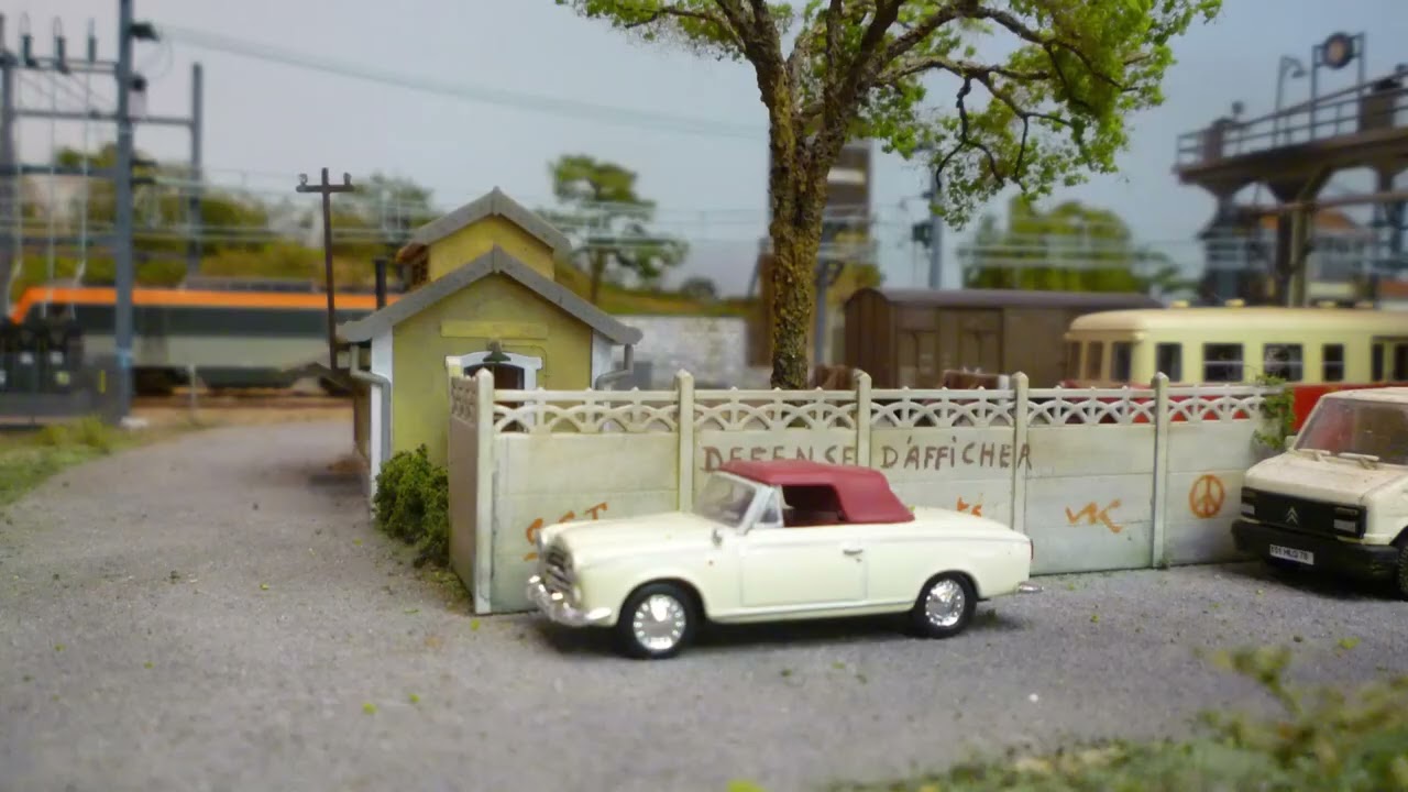 diorama de la gare de Gourdon sur mon réseau HO