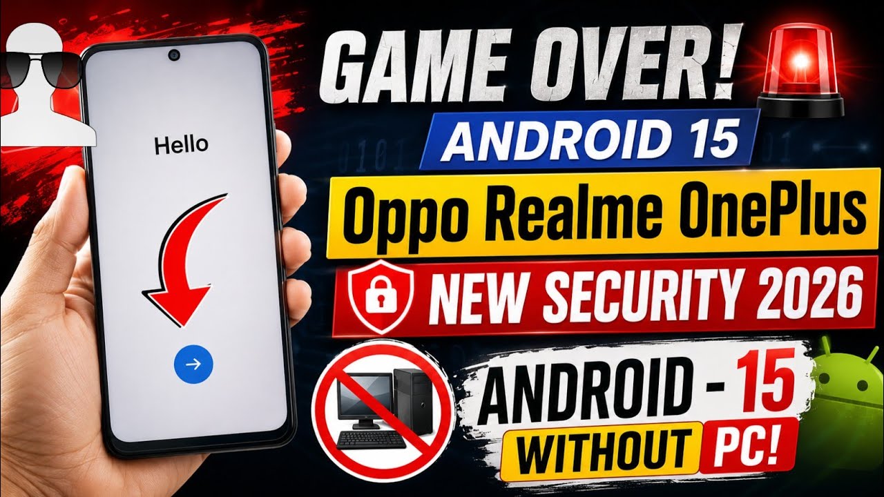 Game Over All OPPO Realme Oneplus | FRP BYPASS Android 15 | New Method 2026 | Without PC All Model 