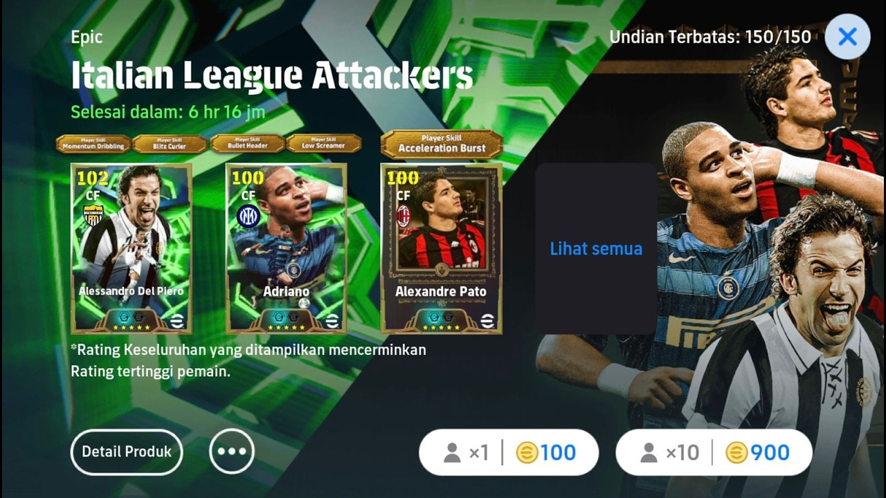 SPIN DEL PIERO DAN ADRIANO EFOOTBALL 2026 MOBILE  #efootball2026