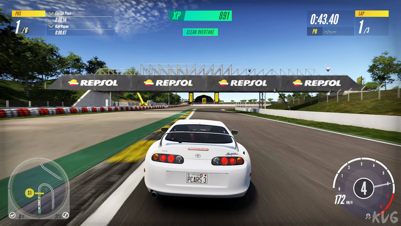 Project CARS 3 - Toyota Supra MK IV Turbo 1994 - Gameplay (PS5 UHD) [4K60FPS]