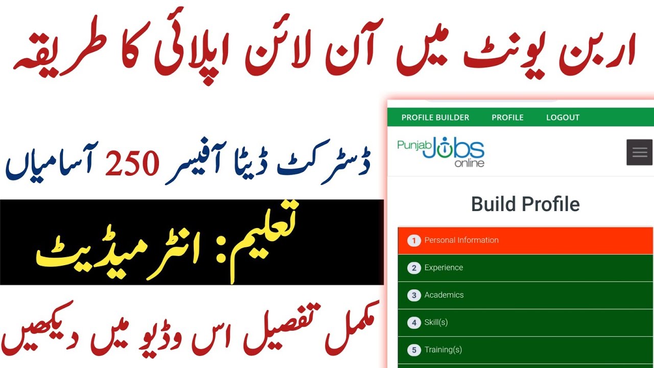 The Urban Unit Jobs 2025 | Online Apply Through Jobs Punjab Portal | Step by Step Full Guide