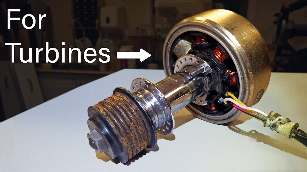 Motorbike Alternators With Wind & Water Turbines