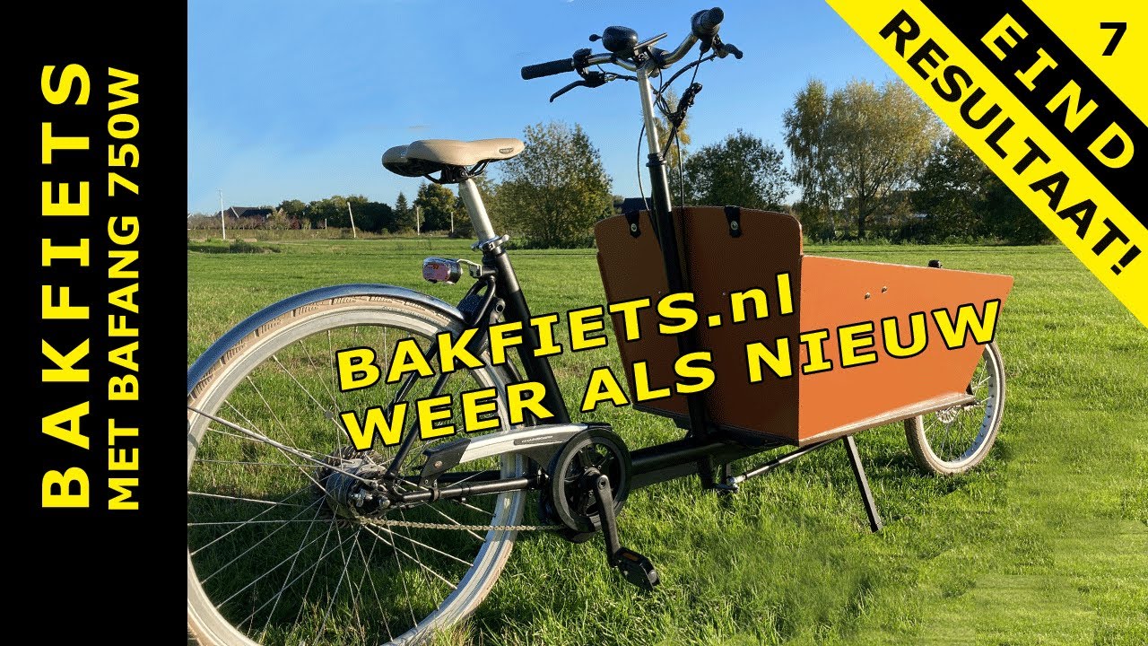 Bakfiets.nl roestauratie - deel 7: HET EINDRESULTAAT (Bafang BBS02B 750W)