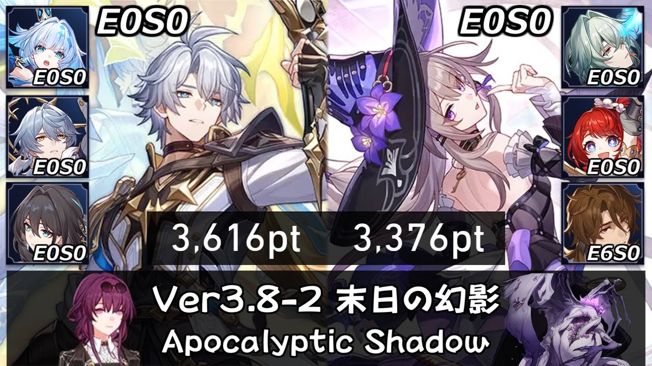 【崩スタ】無凸無餅 ファイノンとマダム・ヘルタ｜末日の幻影4の攻略とちょい解説 Ver3.8-2｜ケリュドラ、サンデー、アナイクス【崩壊スターレイル／スタレ／Honkai Star Rail】