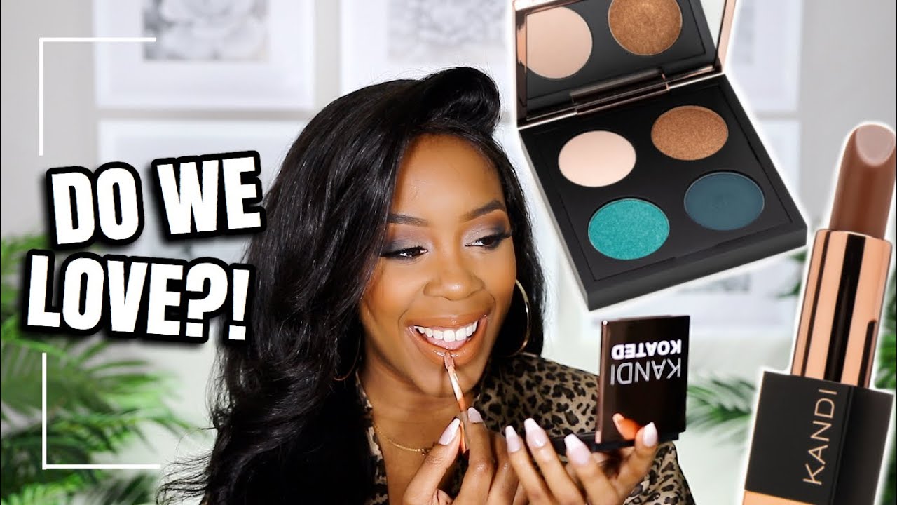 TESTING A NEW (to me) LUXURY BLACK-OWNED BRAND W/ DRUGSTORE MAKEUP! | A FULL TUTORIAL | Andrea Renee