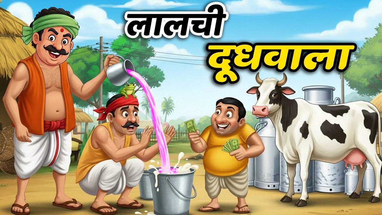 लालची दूधवाला | LALCHI DOODHWALA | HINDI KAHANIYA | HINDI STORIES | HINDI KAHANI | MORAL BEDTIME