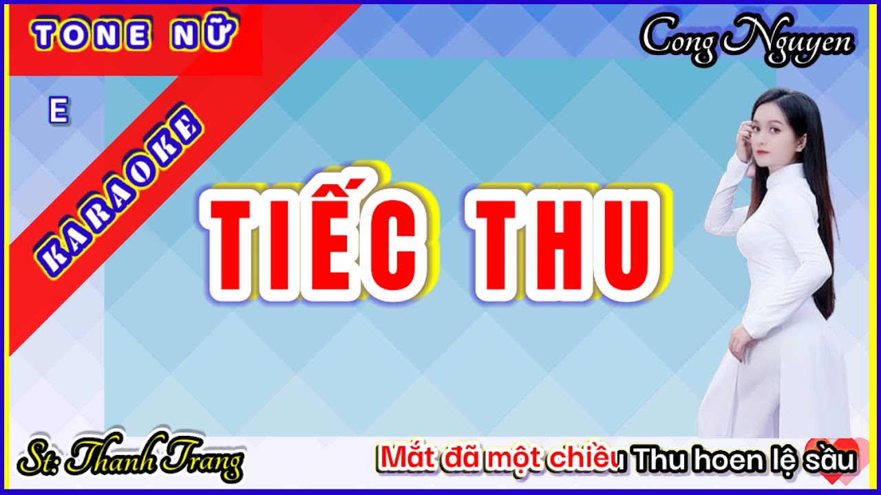 Tiếc Thu | Karaoke | Tone Nữ | Cong Nguyen