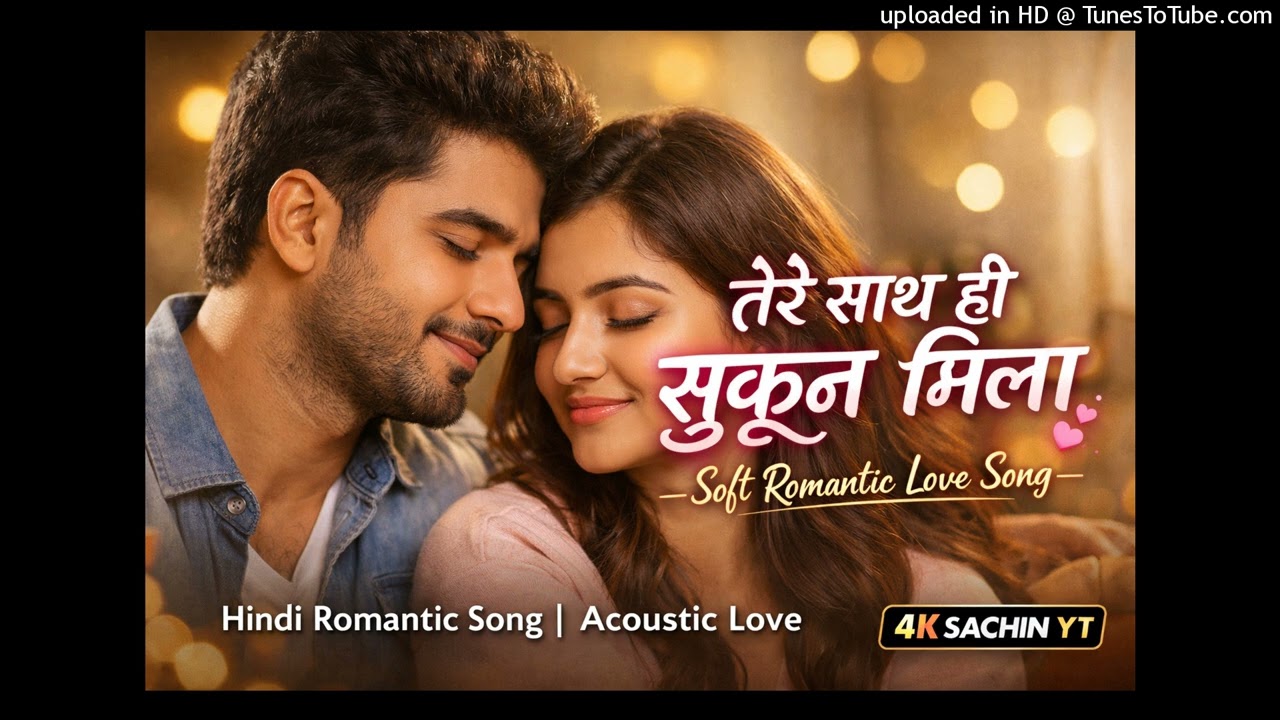 तेरे साथ ही सुकून मिला | Hindi Romantic Song | Soft Acoustic Love | 4K SACHIN YT