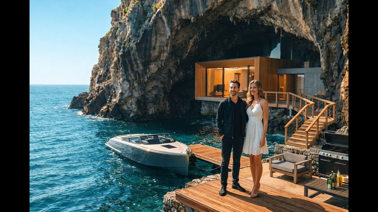 Unbelievable Ocean Build | Cozy House in a Giant Rock