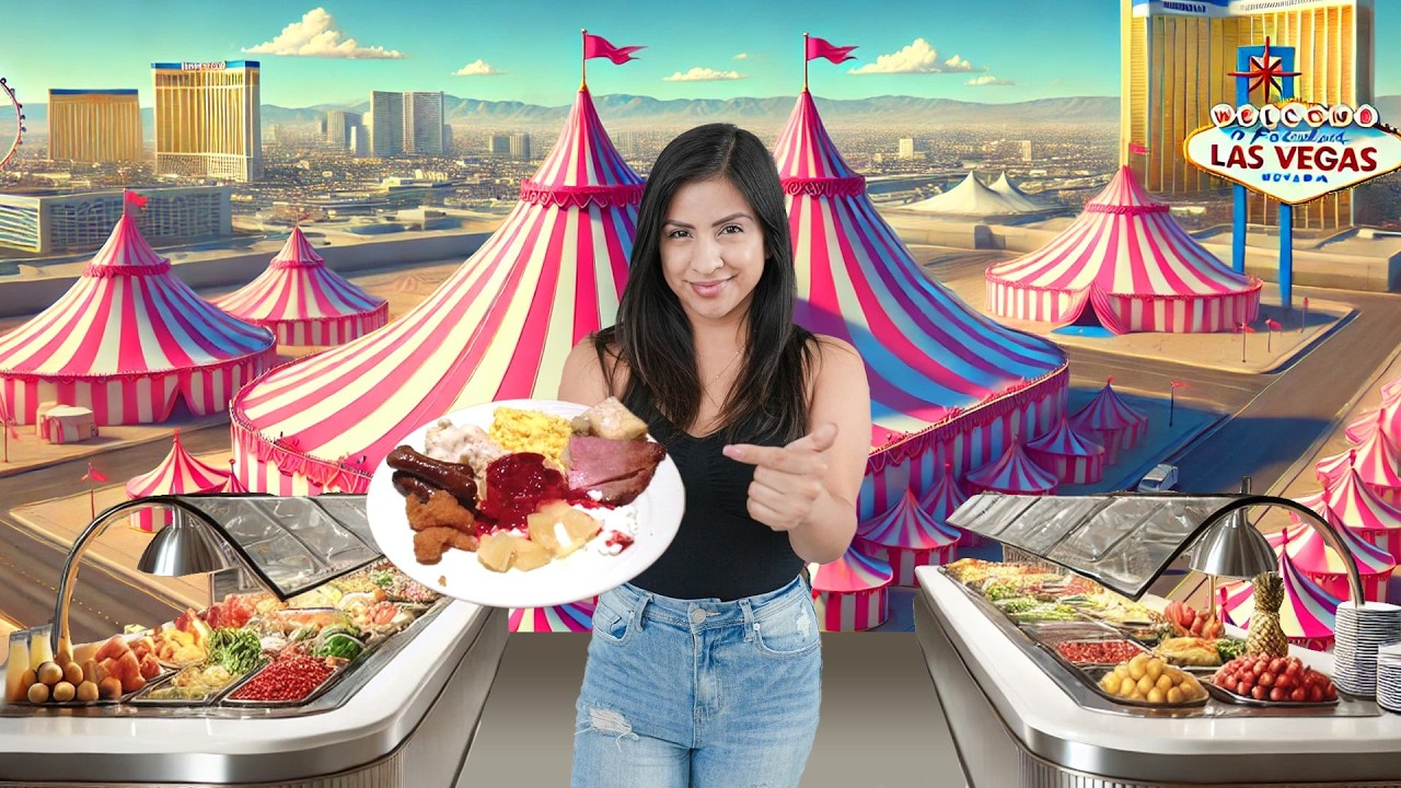 I Only Ate at the CHEAPEST BUFFETS  in Las Vegas for 24 Hours