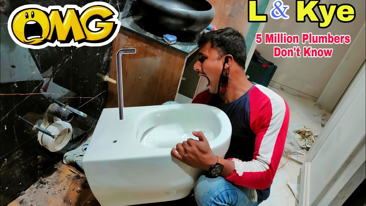 How to Install Allen Kye Toilet easily | Wall hung commode | L&Kye | Technical work | Plumbing Work
