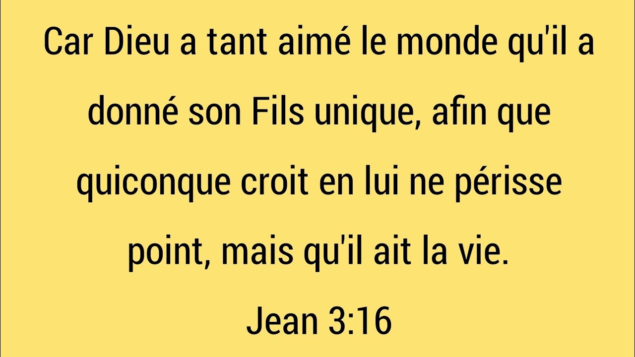 The most popular Bible verses in French