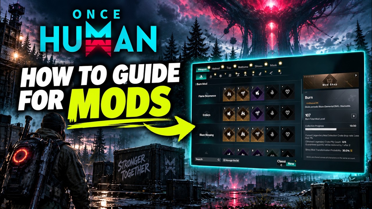 Once Human Mods Explained - Beginner Guide | Don&rsquo;t Waste Your Mods!