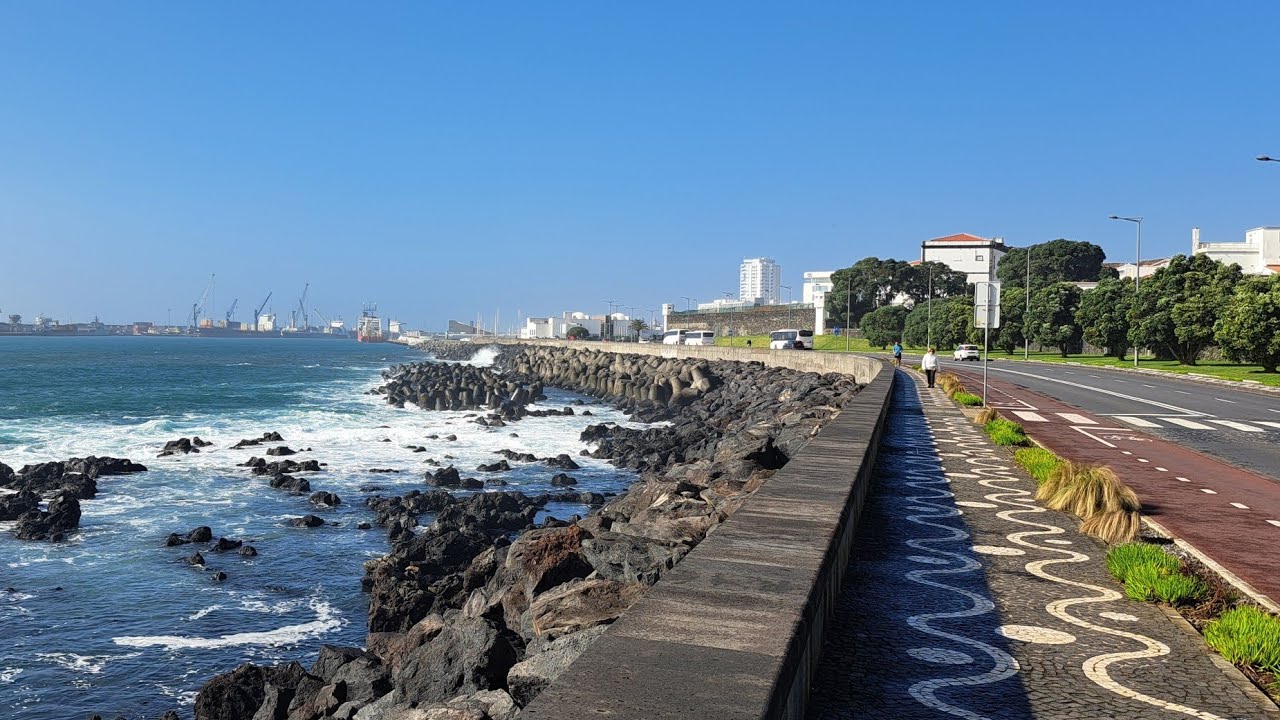 CAMINHADA 😍 COM VISTA MARAVILHOSA🌞SOBRE A CIDADE PONTA DELGADA AÇORES❤️