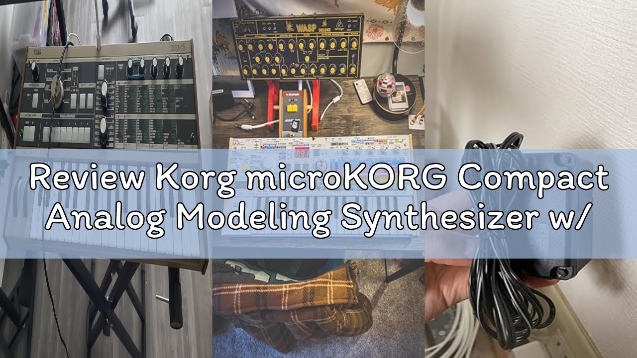 Review Korg microKORG Compact Analog Modeling Synthesizer w/Vocoder Mini Mic, 4 Voices and 6-step Ar
