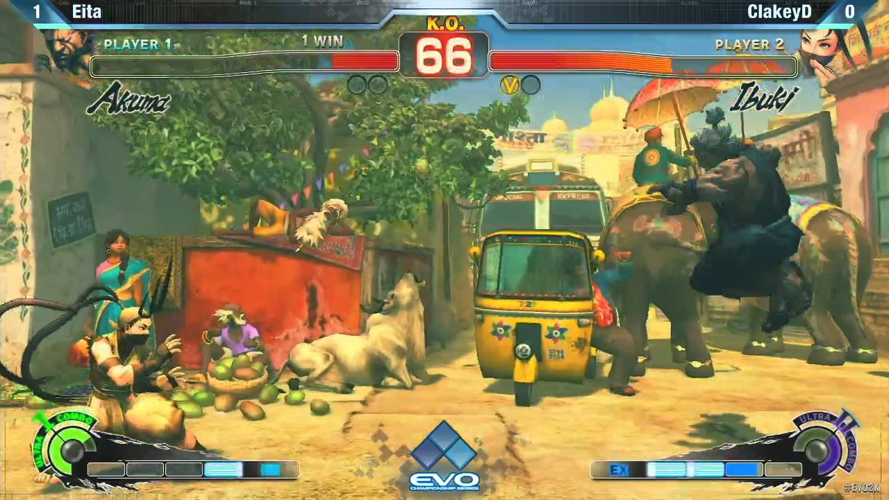 [EVO 2012 SSFIV AE] Eita (Akuma) vs ClakeyD (Ibuki)