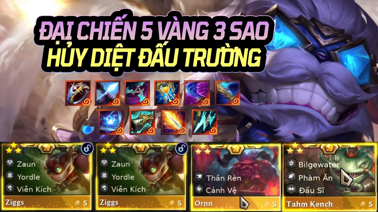 BỘ 3 TƯỚNG 5 VÀNG HÓA CHAOS RÈN FULL TRANG BỊ TẠO TÁC SÁT THƯƠNG CỰC ĐẠI HỦY DIỆT ĐẤU TRƯỜNG 3 GIÂY