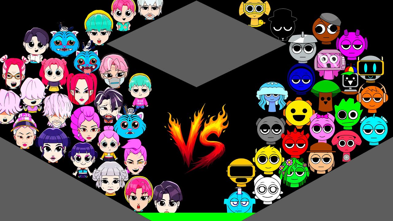 25 Sprunki vs 25 Kpop Demon Hunters Marble Race Tournament in Algodoo! Who Will Win?