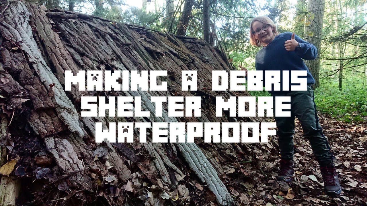 Making A Debris Shelter More Waterproof