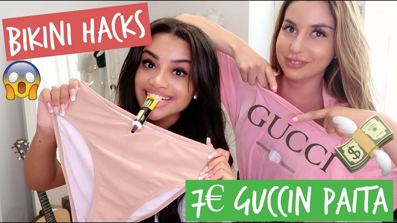 TESTISSÄ OUDOT OUTFIT HACKSIT: 7€ Guccin paita, croptop housuista, diy bikinit...