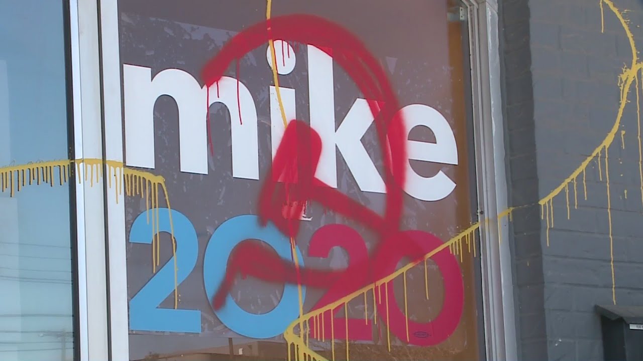 Mike Bloomberg's Austin office vandalized