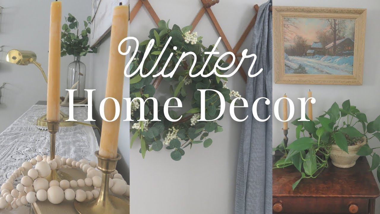 Winter Living Area Decor | Simple & affordable decor to refresh your home after the holidays