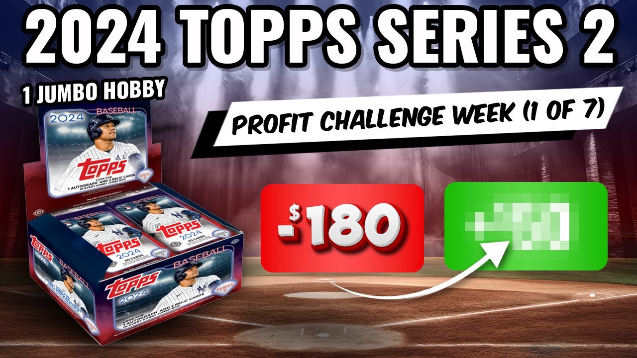 🚨PROFIT CHALLENGE🚨INSANE RED /10 SUPERSTAR PULL!! 🔥2024 TOPPS SERIES 2 JUMBO HOBBY