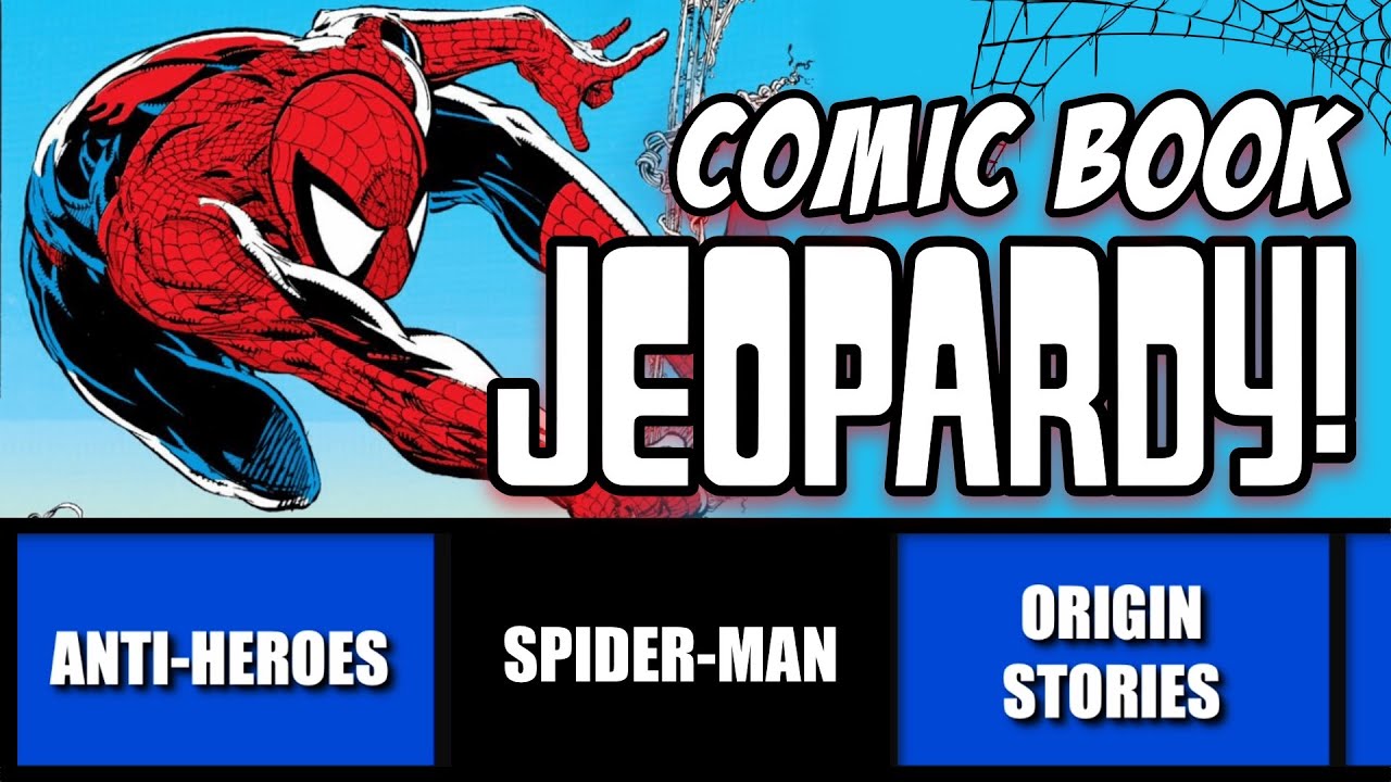 Comic Book Jeopardy! A Comic Trivia Quiz with 31 Questions on Marvel, DC, Comics Movies and MORE!