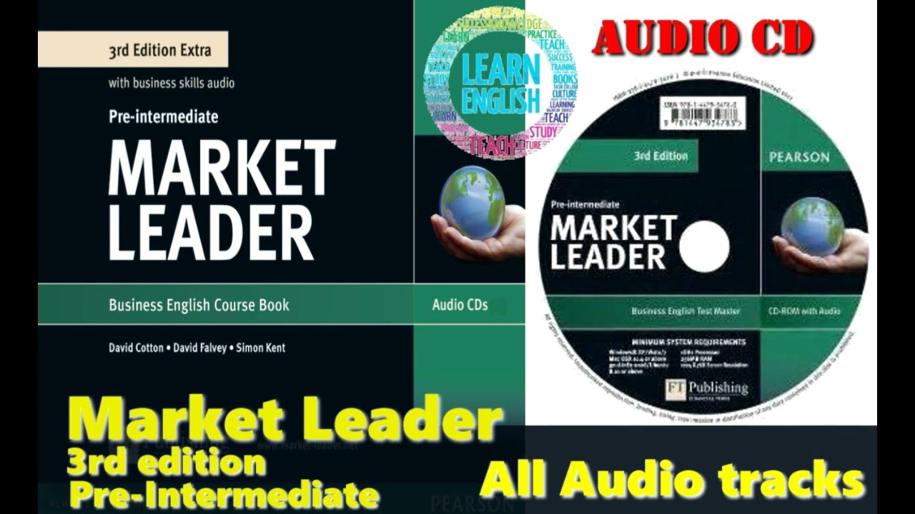 Market Leader, 3-е издание, Pre-intermediate, все аудиодорожки (книги в формате PDF в описании)