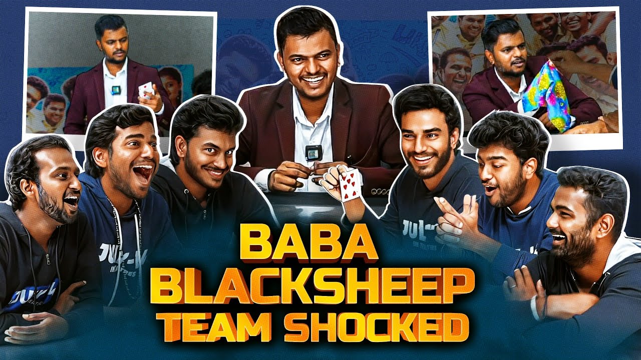 Magic_னாலும் ஒரு Logic வேண்டாமா 😧 !? அதிர்ச்சியில் Blacksheep Team | Vicky Krish Magician