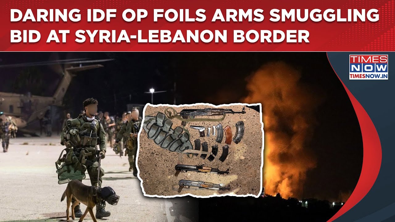 IDF's Daring Op At Syria-Lebanon Border: Weapon Smuggling Bid Foiled In Mount Hermon Area| Watch