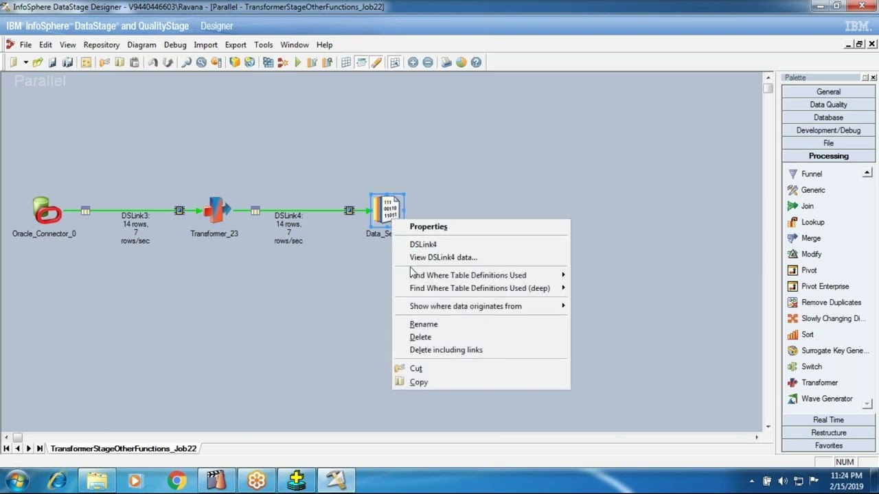 TRASNFORMER ADV String Functions in Datastage Video Class 34 in English By | Rajesh yepuri | KPH