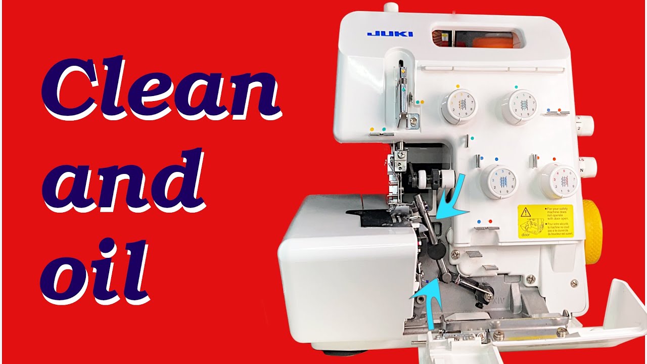 How to clean and oil an overlock (serger) machine | Juki 654de