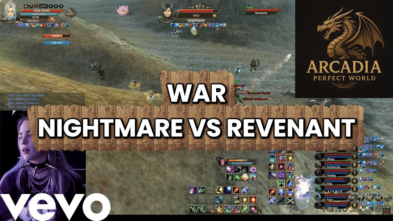 [ PW ARCADIA ] REVENANT VS NIGHTMARE 2/2 | PERFECT WORLD ARCADIA 1.6.5 INCASTING