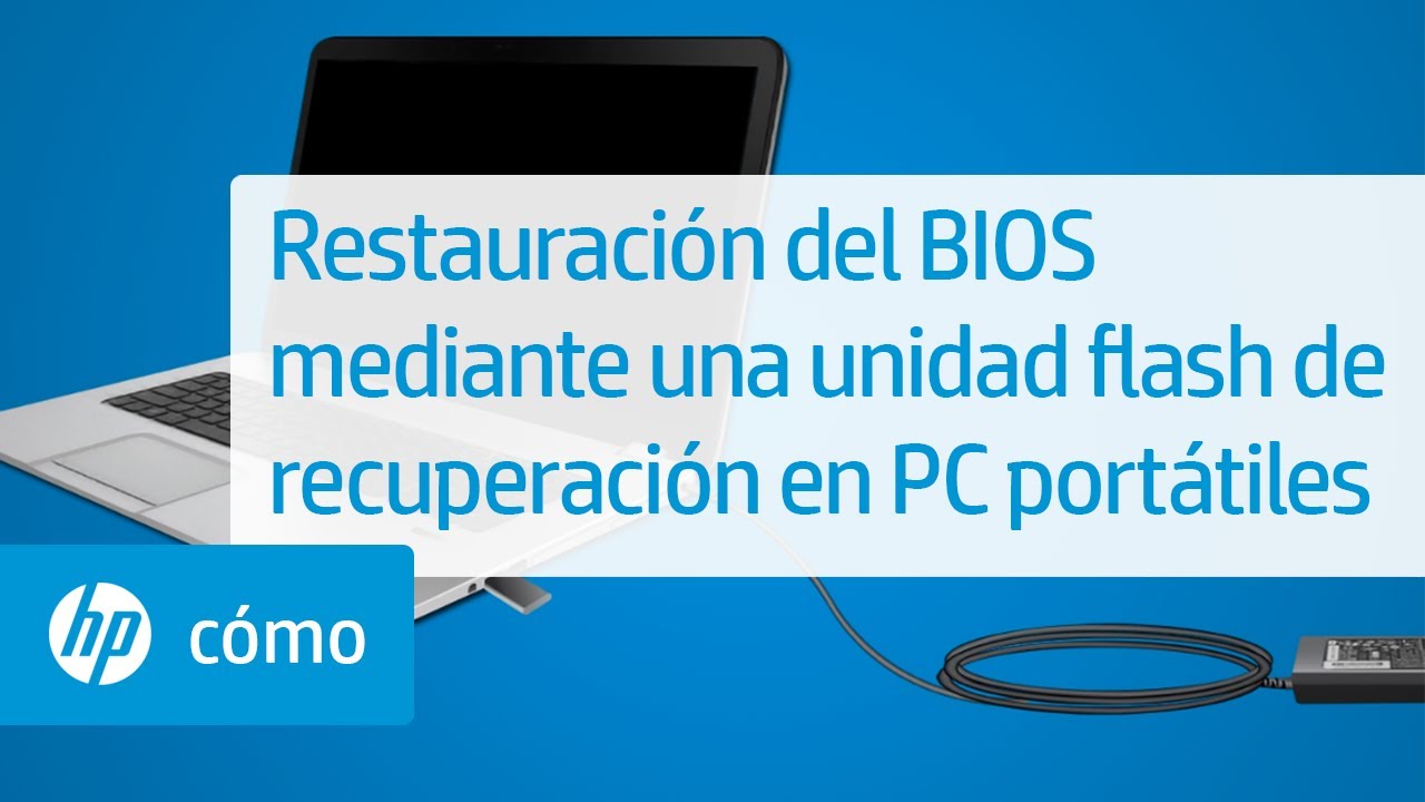 Restauración del BIOS mediante una unidad flash de recuperación en PC portátiles | HP Computers | HP