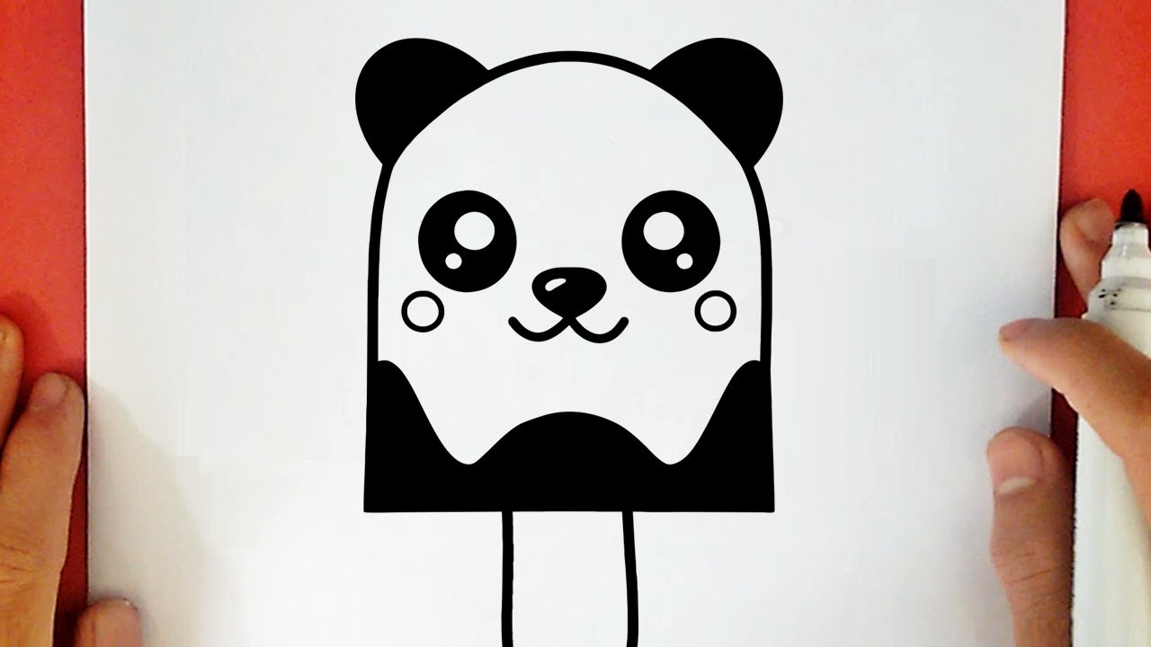 COMMENT DESSINER UNE GLACE PANDA KAWAII