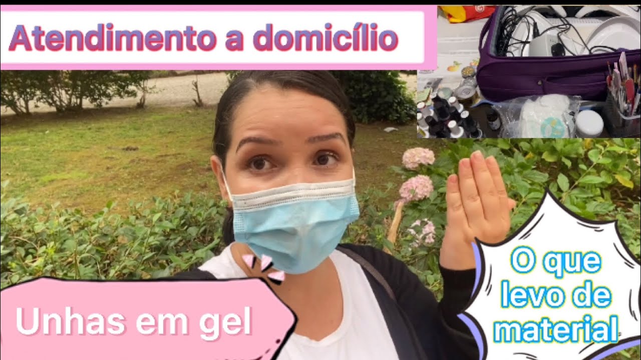 Atendimento a domicílio .(o que levo na minha mala para atende. Unhas em gel.