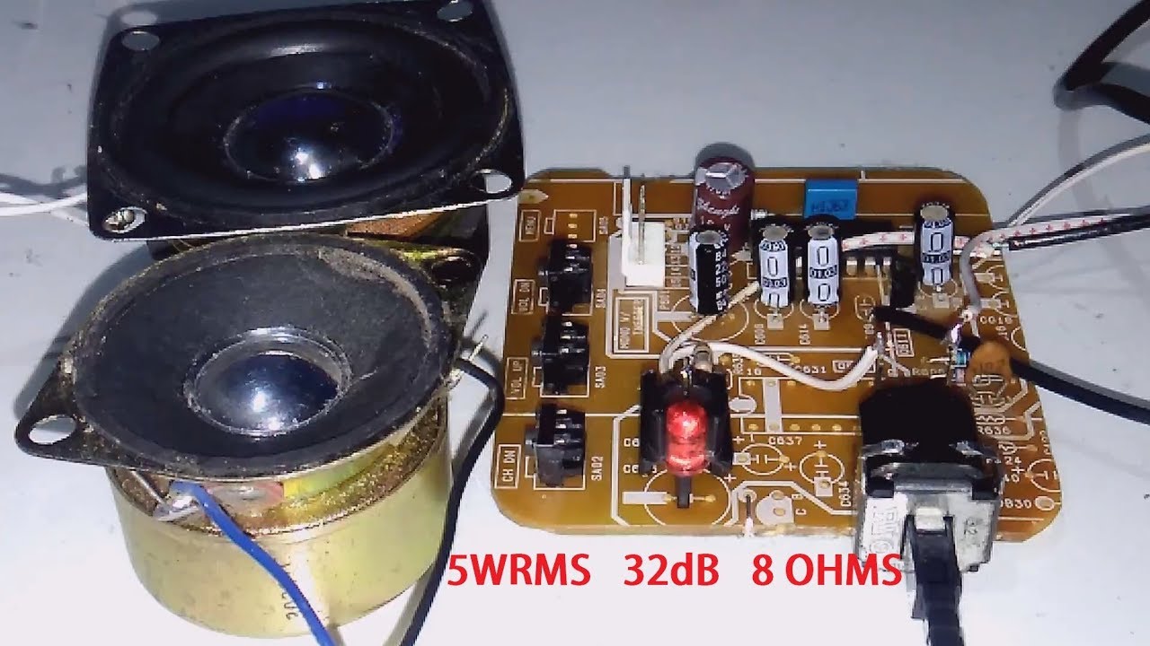 Amplificador de Áudio Extraido da TV com PCB e TDA7267A
