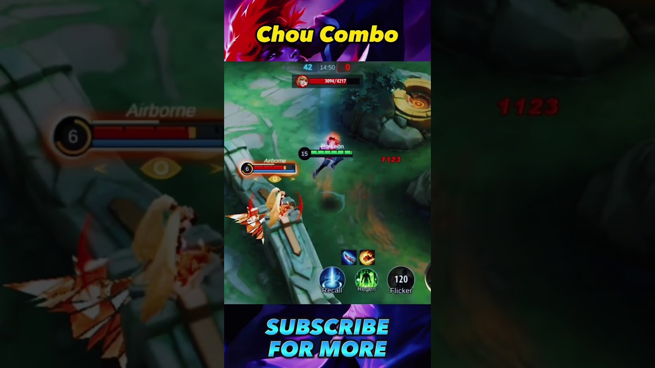 Chou Tutorial Combo 😱 - Mobile Legends: bang bang